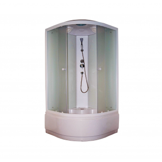 Душевая кабина PARLY Bianco Эконом EB102 100x100x215 с высоким поддоном, с сиденьем