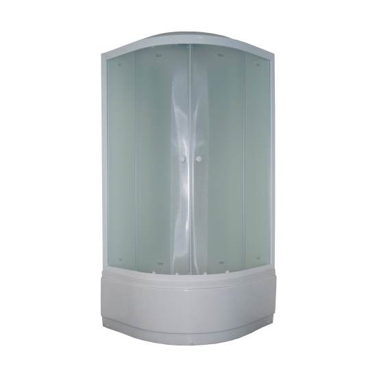 Душевая кабина PARLY Bianco Эконом EB102 100x100x215 с высоким поддоном, с сиденьем