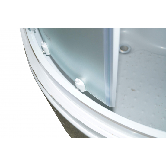 Душевая кабина PARLY Bianco Эконом EB102 100x100x215 с высоким поддоном, с сиденьем