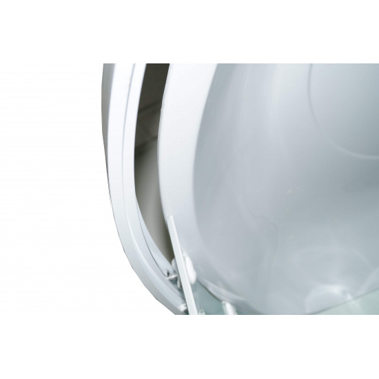 Душевая кабина PARLY Bianco Эконом EB102 100x100x215 с высоким поддоном, с сиденьем