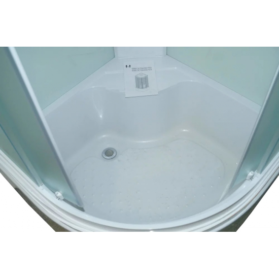 Душевая кабина PARLY Bianco Эконом EB1021 100x100x215 стекло матовое. профиль белый, высокий поддон