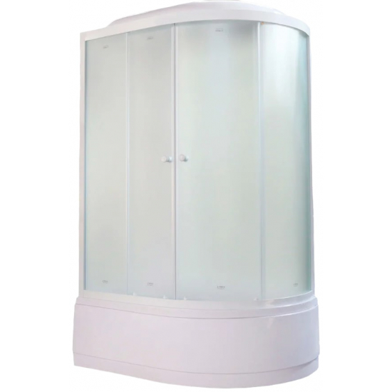 Душевая кабина PARLY Bianco Эконом EB1221L 120x80x215 с высоким поддоном, монтаж без силикона, L