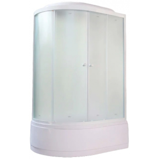 Душевая кабина PARLY Bianco Эконом EB1221R 120x80x215 с высоким поддоном, монтаж без силикона, R