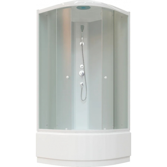 Душевая кабина PARLY Bianco Эконом EB921 90x90x215 с высоким поддоном, монтаж без силикона