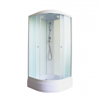 Душевая кабина PARLY Bianco Эконом EBM921 90x90x215 со средним поддоном, монтаж без силикона