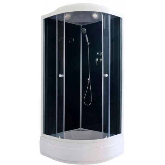 Душевая кабина PARLY Classic CM101 100x100x215 со средним поддоном, монтаж без силикона
