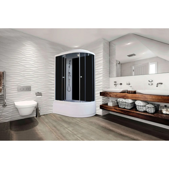 Душевая кабина PARLY Classic Эконом EC1221L 120x80x215 с высоким поддоном, монтаж без силикона, L