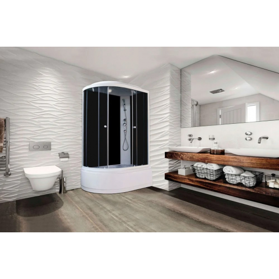 Душевая кабина PARLY Classic Эконом EC1221R 120x80x215 с высоким поддоном, монтаж без силикона, R