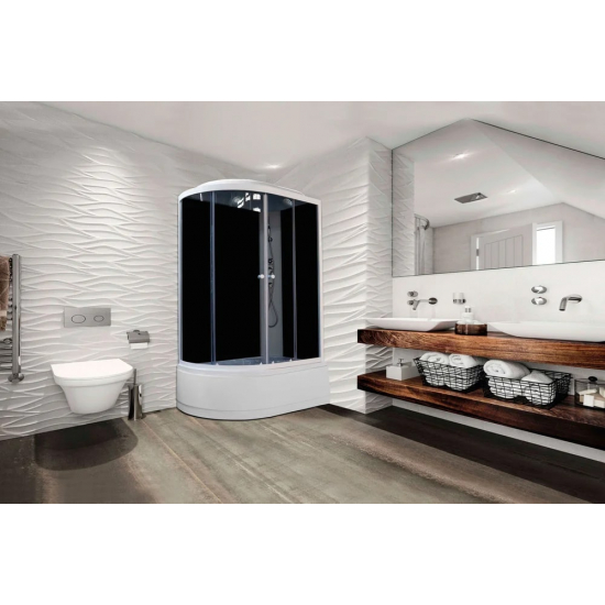 Душевая кабина PARLY Classic Эконом EC1221R 120x80x215 с высоким поддоном, монтаж без силикона, R