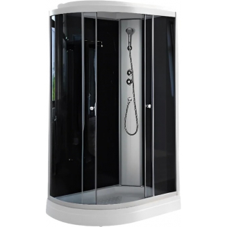 Душевая кабина PARLY Classic Эконом EC1231R 120x80x210 стекло тонированное, профиль матовый хром, R