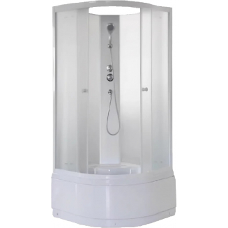 Душевая кабина PARLY Effect TMF901 85x85x195 стекло матовое, профиль белый, без крыши