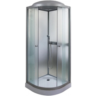 Душевая кабина PARLY Frost F811 80x80x215 с низким поддоном, профиль хром, стекло рифлёное