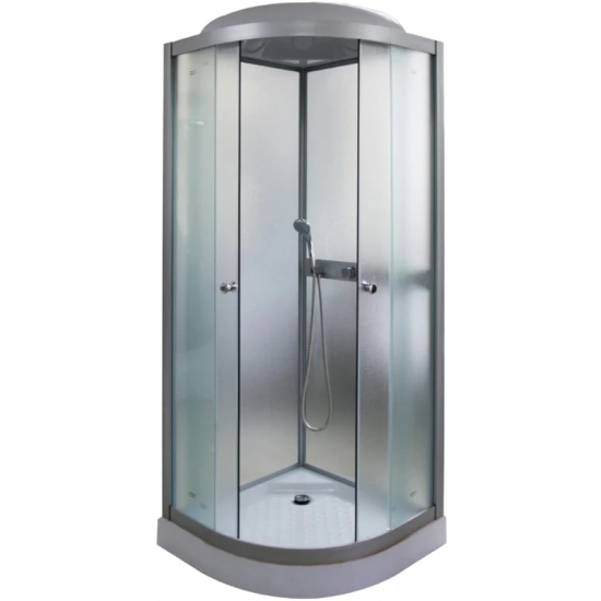 Душевая кабина PARLY Frost F811 80x80x215 с низким поддоном, профиль хром, стекло рифлёное