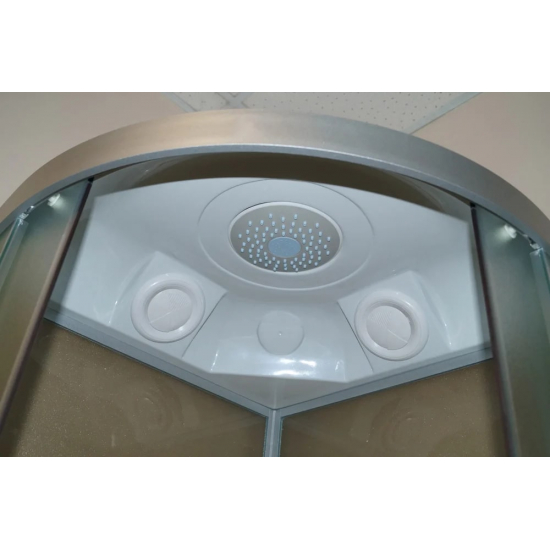 Душевая кабина PARLY Frost F811 80x80x215 с низким поддоном, профиль хром, стекло рифлёное