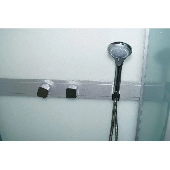 Душевая кабина PARLY Frost FQ811 80x80x215 стекло матовое, профиль сатин, низкий поддон