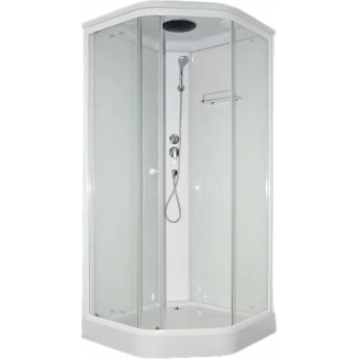 Душевая кабина PARLY Penta P91 90x90x215 с низким поддоном, стекло прозрачное