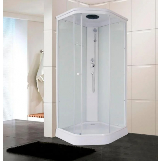 Душевая кабина PARLY Penta P91 90x90x215 с низким поддоном, стекло прозрачное