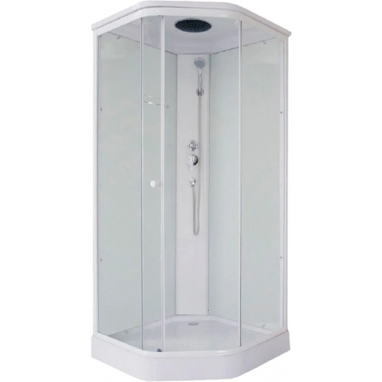 Душевая кабина PARLY Penta P91 90x90x215 с низким поддоном, стекло прозрачное