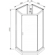 Душевая кабина PARLY Penta P91 90x90x215 с низким поддоном, стекло прозрачное