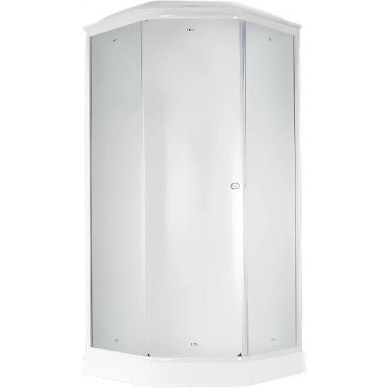 Душевая кабина PARLY Penta P911F 90x90x215 стекло матовое, профиль белый, с низким поддоном