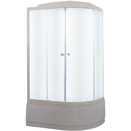 Душевая кабина PARLY Tomorrow EF1221L 120x80x215 стекло матовое, профиль белый, монтаж без силикона