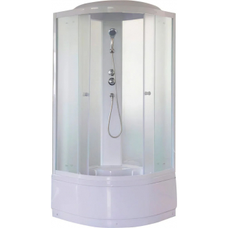 Душевая кабина PARLY Tomorrow ET1021 100x100x215 с высоким поддоном, монтаж без силикона