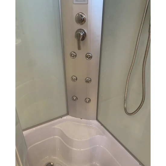 Душевая кабина RIVER Dunay 110/80/44 L MT с высоким поддоном, с сиденьем