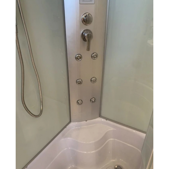 Душевая кабина RIVER Dunay 120/80/44 R МТ с высоким поддоном, с сиденьем