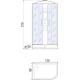 Душевая кабина RIVER Dunay 120/90/24 L MT