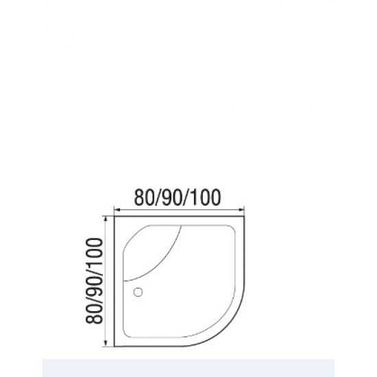 Душевая кабина RIVER Nara 100/24 МТ без крыши