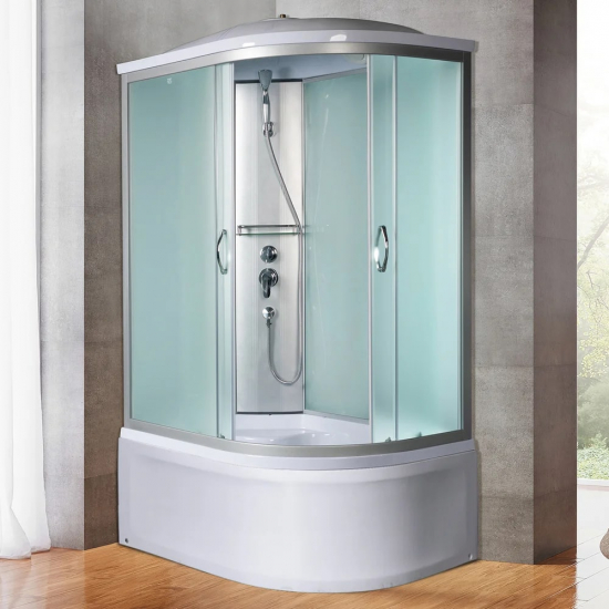 Душевая кабина RIVER Nara 110/80/44  MT L с высоким поддоном, с сиденьем