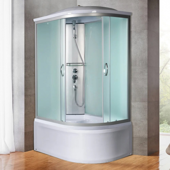 Душевая кабина RIVER Nara 120/80/44  MT L с высоким поддоном, с сиденьем