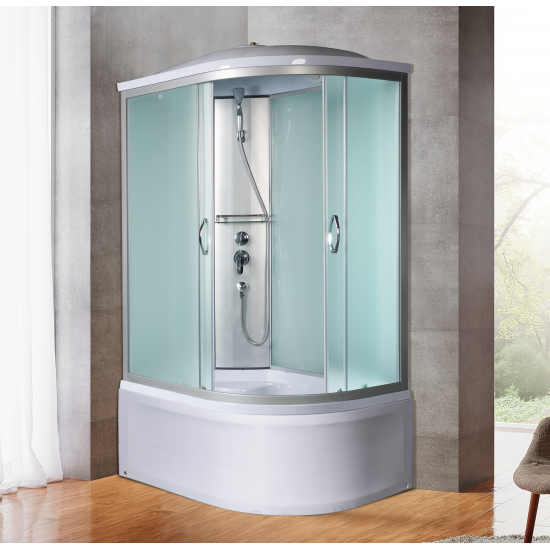 Душевая кабина RIVER Nara 120/90/44  MT L с высоким поддоном, с сиденьем