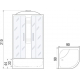 Душевая кабина RIVER Nara 90/44 МТ с высоким поддоном, с сиденьем