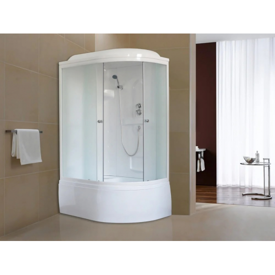 Душевая кабина ROYAL BATH RB 8120BK1-M L 120x80x217 с высоким поддоном, с сиденьем