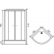 Душевая кабина ROYAL BATH RB 90HK2-М с низким поддоном