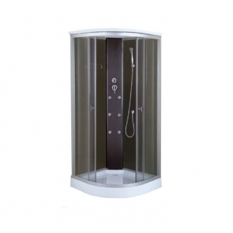 Душевая кабина СТК (рег.№468190) AQUA-0101G 90x90x215 стекло тонированное, профиль хром