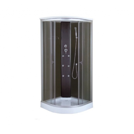 Душевая кабина СТК (рег.№468190) AQUA-0101G 90x90x215 стекло тонированное, профиль хром