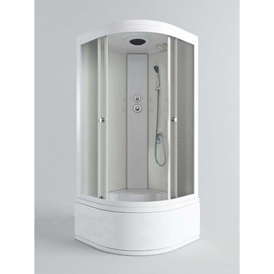 Душевая кабина СТК (рег.№468190) AQUA-0108 80x80x215 стекло матовое, профиль белый