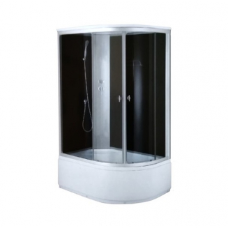 Душевая кабина СТК (рег.№468190) AQUA-0109G L 120x80x215 стекло тонированное, профиль хром