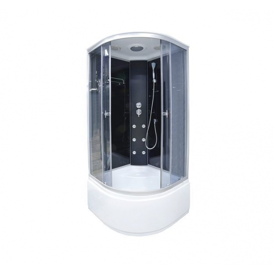 Душевая кабина СТК (рег.№468190) AQUA-0113G 100x100x215 стекло тонированное, профиль хром