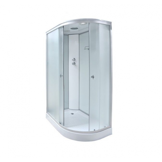 Душевая кабина СТК (рег.№468190) AQUA-0119 L 120x80x215 стекло матовое, профиль белый