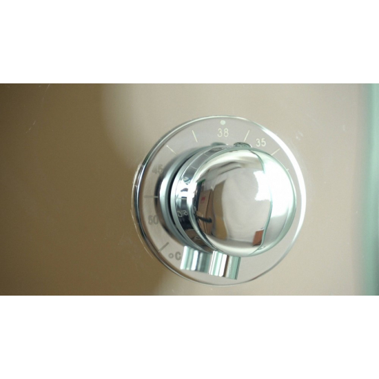 Душевая кабина TIMO Comfort T-8800 F  100x100x220 Fabric Glass с высоким поддоном, с сиденьем