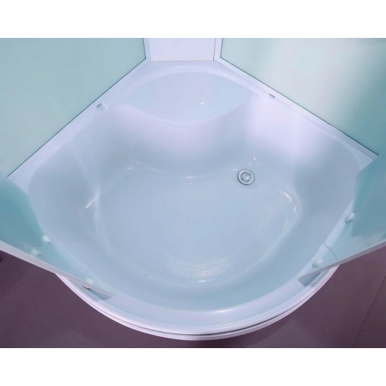 Душевая кабина TIMO Eco TE-0790 P 90x90x218 с высоким поддоном, с сиденьем