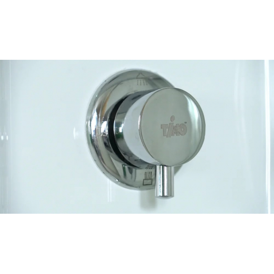 Душевая кабина TIMO Lux T-7790 90x90x220 с высоким поддоном, с сиденьем