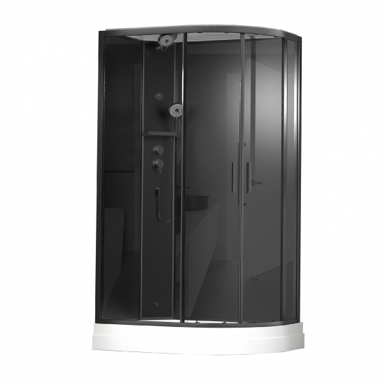 Душевая кабина TIMO Premium ILMA 902 L Black 120x80x222