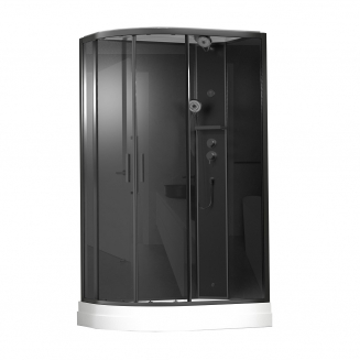 Душевая кабина TIMO Premium ILMA 902 R Black 120x80x222