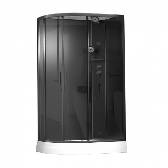 Душевая кабина TIMO Premium ILMA 902 R Black 120x80x222