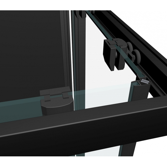 Душевая кабина TIMO Premium ILMA 902 R Black 120x80x222