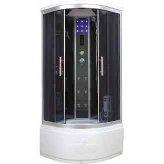 Душевая кабина TIMO Standart T-1100 100x100x220 с высоким поддоном, с сиденьем